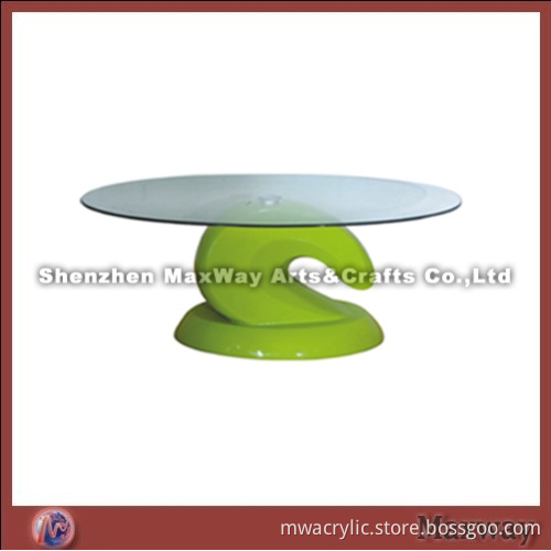 Transparent Simple Acrylic Coffee with Crystal Leg